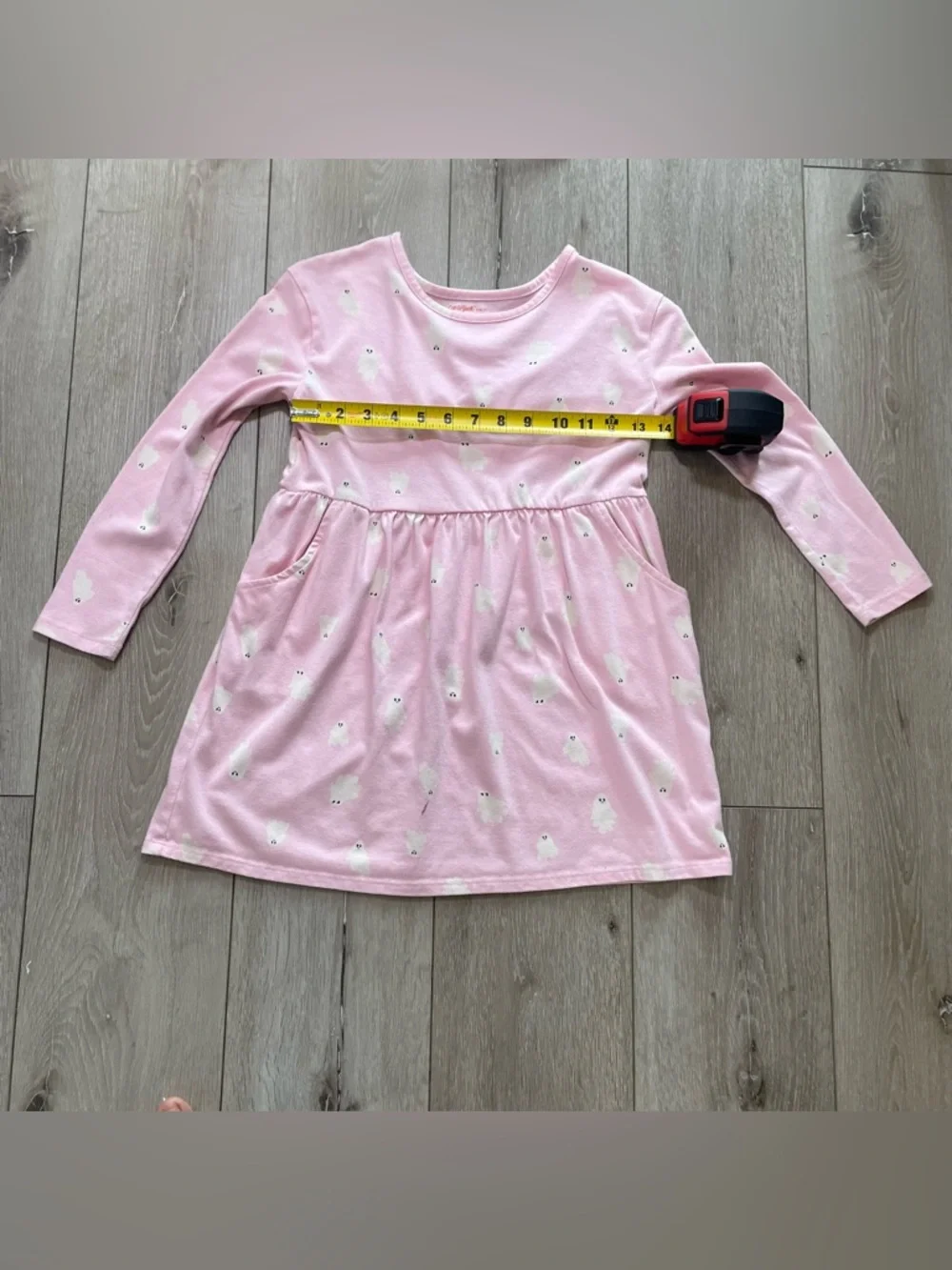 Cat & Jack‎ Pink Ghost Dress | Spooky Cute Halloween Ghoul Core S (6/7)
